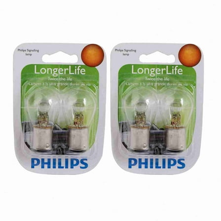 2 pc Philips 1157LLB2 Long Life Tail Light Bulbs compatible with 23337 30184 BP1157LL