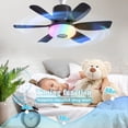 thumbnail image 6 of VIVIHEYDAY Ceiling Fan with Lights, Remote Control Timer Music Sync, RGB Dimmable 5 Blades, φ47cm, E27 Base, 6 of 8