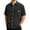 Black@GC@, variant on CONZONE Mens Buttons Down Corduroy Shirts Short Sleeve Shirts For Men Trendy Solid Color Lapel Soft Lightweight Tops With Pocket