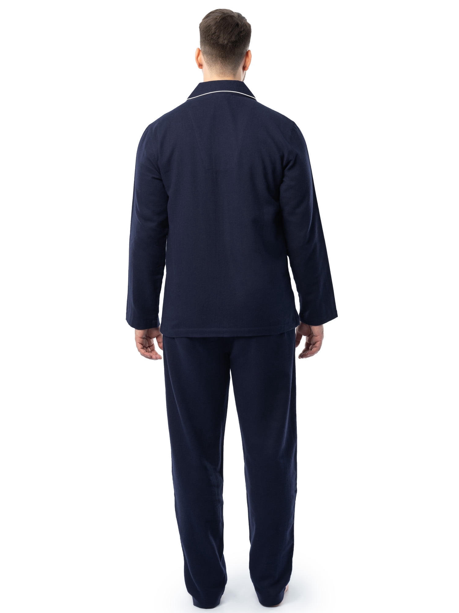 Fruit of the Loom Men's Flannel Top and Bottom Pajama Set, Sizes S-5XL