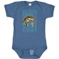 thumbnail image 3 of Inktastic Born to Fish Boys or Girls Baby Bodysuit, 3 of 5