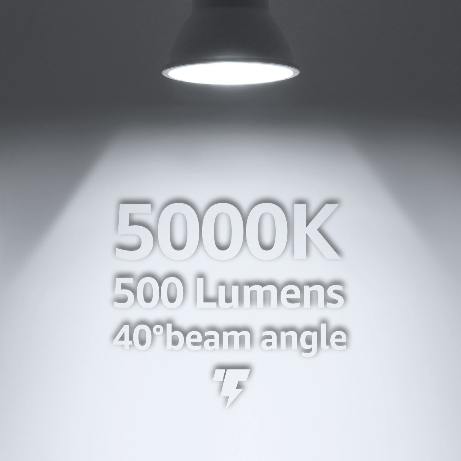 24 Pack LED PAR16 Spot Light Bulbs, 6.5W(50W Eqv.) 500lm E26 Medium Base Dimmable Spotlight, 40° Beam Angle, UL Listed Track Light Bulb, 5000K Daylight