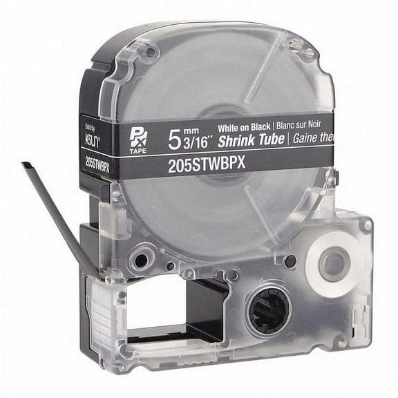 Epson SleeveLabel,Black,Polyolefin,3/16inW 205STWBPX