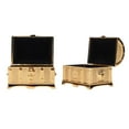thumbnail image 2 of Small Jewelry Box, Soft Velvet Gold Color Trinket Box  For Necklace M 3.8x3.1x2.9in,S 2.7x2.0x1.9in, 2 of 8
