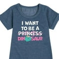 thumbnail image 3 of Instant Message - I Want To Be A Dinosaur -Not Princess - Toddler & Youth Girls Fleece Dress, 3 of 6