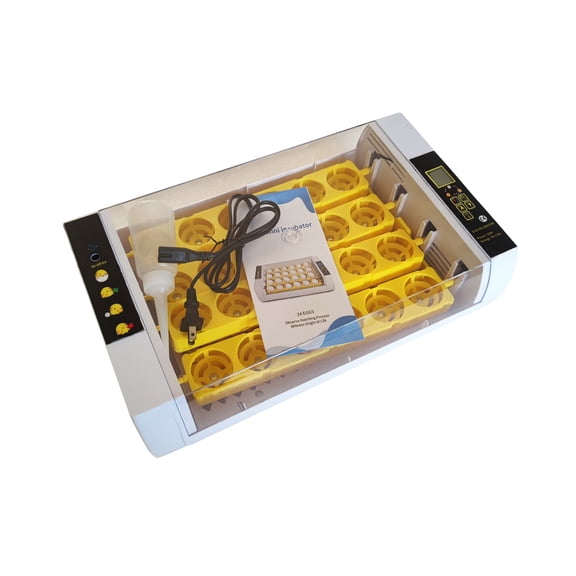 Digital Egg Incubator 24 Eggs Automatic Poultry Hatcher with Egg Turning 110V