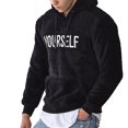 thumbnail image 1 of TheFound Mens Fuzzy Fleece Hoodie Winter Hooded Pullover with Kangaroo Pocket, 1 of 6