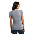 thumbnail image 2 of District Adult Female Women Plain Short Sleeves T-Shirt Heather Grey 3X-Large, 2 of 6