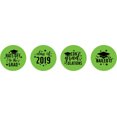 thumbnail image 2 of Darling Souvenir DIY 190 Pcs Graduation Theme Stickers&nbsp;Candy&nbsp;Chocolate Labels-Light Green, 2 of 2