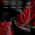 thumbnail image 5 of Red Rose Cloth Napkins, Vintage Abstract Garden Flower Floral Black Washable and Reusable Dinner Napkins Set of 4, Table Napkin for Kitchen Party Birthday Wedding Hotel Housewarming 20"x20", 5 of 8