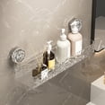thumbnail image 5 of 2026 New No Drill Bathroom Suction Storage Box Corrugated Suction Cup Storage Holder Suction Storage Box Removable Hanging Storage Basket Kilougeis, 5 of 6