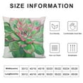 thumbnail image 5 of Creowell Summer Tropical Succulent Cactus Super Soft Throw Pillow Covers Home Decorative Pillow Covers Watercolor Plants Cushion Cover Decor Sofa Couch Pillow Sham 18x18in, 5 of 5