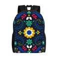 thumbnail image 1 of Easygdp Colorful Mexican Flower Mochila Versátil y Elegante: Comodidad, Almacenaje y Durabilidad para la Universidad, Trabajo, Viajes y Uso Diario, 1 of 8