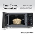 thumbnail image 5 of Farberware Countertop Microwave 900 Watts, 0.9 Cu. Ft. - Microwave Oven With LED Lighting and Child Lock - Perfect for Apartments and Dorms - Easy Clean Grey Interior, Retro Black, 5 of 5