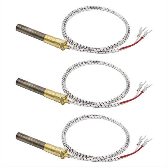 36In 750mv Thermopile Fit for Heat Glo Heatilator, 750℃ Millivolt Thermocouple Replace Fireplace Parts Q313A, 3PCS