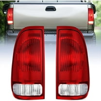 Nilight Taillight Assembly Compatible with 1997 1998 1999 2000 2001 2002 2003 2004 2005 2006 2007 Ford F150 Styleside F250 F350 F450 F550 Super Duty Red Rear Lamp OE Style Pair