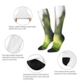 thumbnail image 3 of Fotbe golf ball perched on a tee Calcetas Divertidas Estampadas para Hombre y Mujer, Calcetas de Algodón hasta la Rodilla para Caminar, Correr, Enfermería y Embarazo, 3 of 6