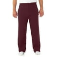 thumbnail image 1 of Jerzees Mens NuBlend Pocketed Open-Bottom Sweatpants, 3X, Maroon, 1 of 1