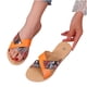 thumbnail image 1 of Sandalias con textura de serpiente de fondo plano con pajarita a la moda para mujer, zapatillas para la playa y el hogar Wmkox8yii hj789, 1 of 4