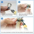 thumbnail image 4 of 40PCS Hose Clamp Set - 1/4''–1-1/8'' 304 Stainless Steel Worm Gear Hose Clamps for Pipe, Intercooler, Plumbing, Tube and Fuel Line, 4 of 7