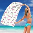 thumbnail image 6 of dinapents Oversized 75x150cm Beach Towel - 250g Microfiber Sand-Free Yoga Mat, Watermelon Design for Summer Vacation & Travel, 6 of 7