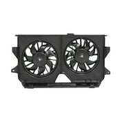 chrysler town & country dual radiator and condenser fan assembly
