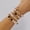 #4-BR26Y0020, variant on Multicolor Beaded Stretch Bracelets for Women Trendy Stackable Layered Bracelet Boho Conch Seashell Starfish Charms Bangle Bracelet