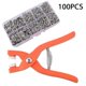thumbnail image 1 of Metal Snaps Buttons With Fastener Pliers Tool Kit Five Claw Buckle Set Sewing Free, 1 of 4