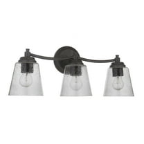 50203-FB Craftmade Lighting Tyler 3 Light Transitional/Modern & Contemporary Bath Vanity in Transitional Style - 22.5 inches wide by 9.25 inches