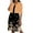 Orange, variant on Women's Summer Sun Dress Floral Print Flowy Irregular Hem Sleeveless Dress with Short Jacket 2 Piece Set Wedding Guest A-lien Dress