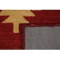 thumbnail image 5 of Ottomanson Agra Old West 5x8 Indoor Handmade Wool Area Rug, 5' x 7'6", Red/Brown, 5 of 5