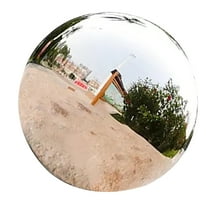 ELAYARD Outdoor Gazing Ball Round Silver Stainless Steel Art Piece 1Set