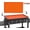 Orange,17inch, variant on 22 inch Silicone Griddle Mat for Blackstone,Upgraded Full-Cover Protective BBQ Grill, All Season Cooking Protective Cover, Reusable Heavy Duty Food Grade Silicone Mat(Orange)