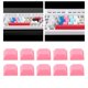 thumbnail image 4 of Juego de 10 teclas transparentes para bricolaje, kit de teclas PBT totalmente transparentes para maquinaria. rojo, 4 of 9