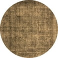 thumbnail image 1 of Ahgly Company Indoor Round Oriental Brown Industrial Area Rugs, 7' Round, 1 of 4