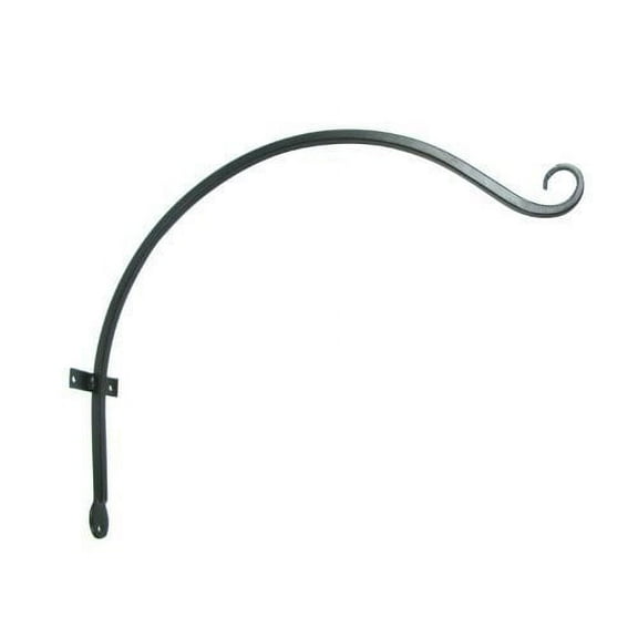 The Hookery A-24 18 Black Curved Hanger With Upturned Hook