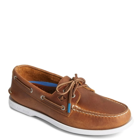 

Sperry Top-Sider Men s Authentic Original 2-Eye Boat Shoe Tan Pullup 12W