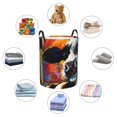thumbnail image 4 of Fotbe Cow Cesto de Ropa con Asas, Cesto Impermeable de Gran Capacidad, Bolsa de Lavado para Dormitorio, Cesto de Ropa con Ruedas y Asas-Medium, 4 of 6