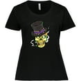 thumbnail image 3 of Inktastic Mardi Gras Skull with Cigar Women's Plus Size T-Shirt, 3 of 5