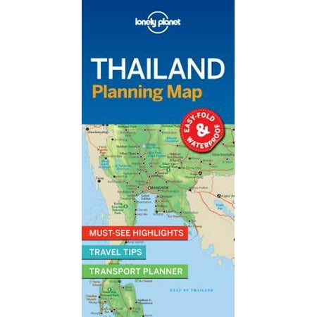 Travel Guide: Lonely Planet Thailand Planning Map - Folded (Best Thailand Travel Guide)