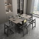 thumbnail image 3 of Fashion Folding Dining Table Furniture yemek masasi Multifunctional Rectangle Foldable Dining Table Folding Chairs My Lux Decor Round, 3 of 13