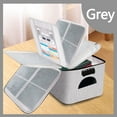 thumbnail image 1 of PEONAVET Passport Storage Boxs Document Storage Box Home Multi-layer Certificate Passport Card Package Multi-functional File File Storage Bag Family Storage Bag, 1 of 6
