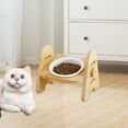 thumbnail image 6 of Cat Dog Bowl 15 degree Raised Small Medium Dogs Adjustable Height Pet Food Feeder Single Bowl, 6 of 8
