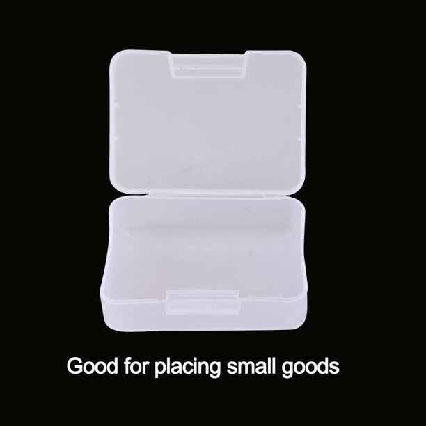 Plastic Grid Storage Box Clear Storage Transparent Container