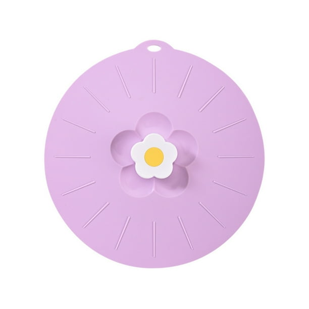 Tapa de olla para hornear Yuarrent resistente a la temperatura apto para microondas Violeta