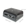 thumbnail image 4 of Clispeed Wall Mounted Grey Tissue Paper Box with Removable Cover and Rounded Edges, 4 of 6