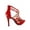 Red Strappy, variant on Young-6 Women's Pointy Toe Ankle Strap Zipper Stiletto Pumps Shoes