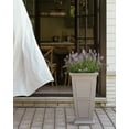 thumbnail image 6 of Veradek Brixton Tall 26" Plastic Planter - Gray, 6 of 8