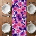 thumbnail image 4 of Table Runner 36 Inches Long for Kitchen Dining, Watercolor Floral Dresser Scarf Farmhouse, Dining Table Decorations for Wedding/Parties, Spring Flowers Botanical Vintage 13 x 36 In, 4 of 8