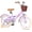 A-Purple, variant on ACEGER 16 Inch Girls Bike with Basket, Purple, Training Wheels, Ages 4-8